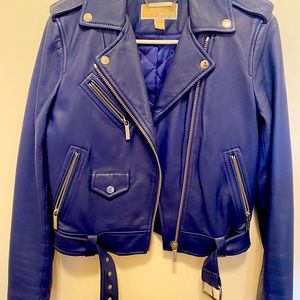 Michael Kors Leather moto jacket